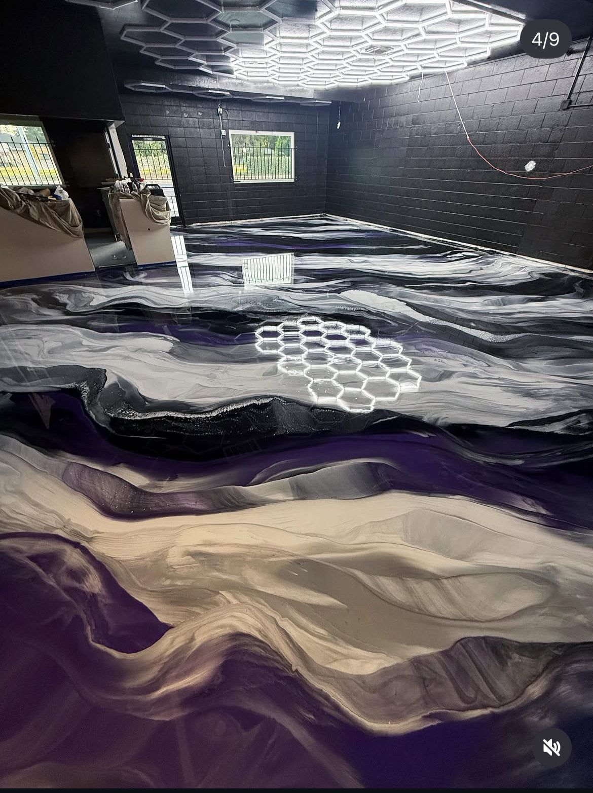 Amethyst epoxy vloer